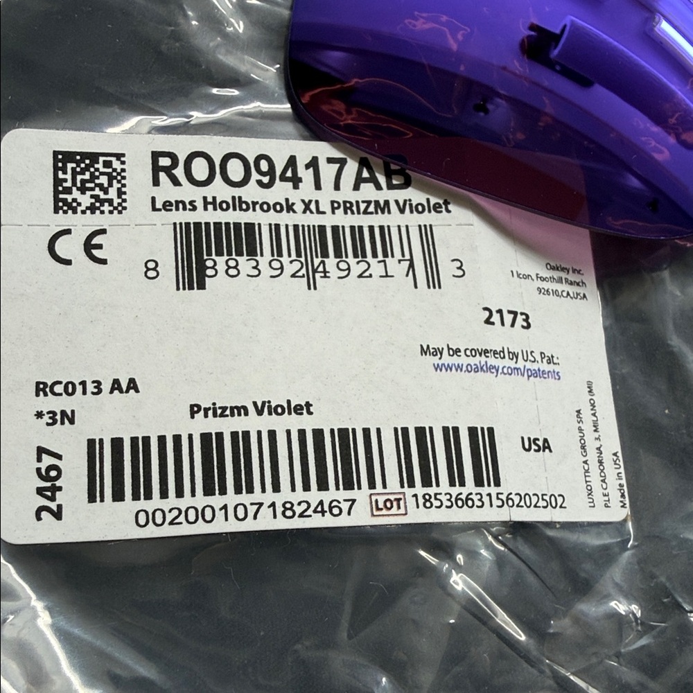Oakley Prizm Violet Replacement Lenses - Picture 2 of 5